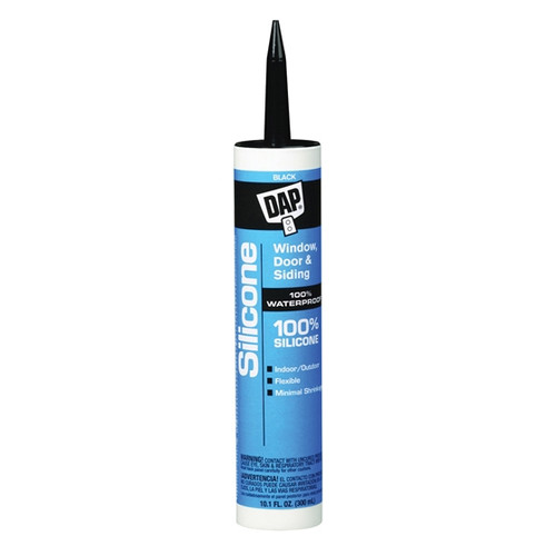 DAP Sealant, Window and Door, Cartridge, Black , -40 to 400 deg F, 0.96 Specific Gravity