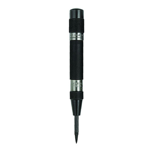 Center Punch, Automatic,  Heavy Duty,  Mini, 0.055 in Tip, 4-7/8 in Lg, Center Punch, Steel Handle