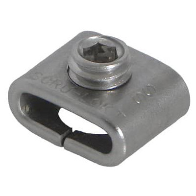 Buckle, Scru-Lokt Style, 301 Stainless Steel, 1/2 in Wd