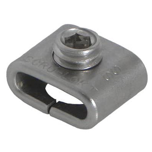 Buckle, Scru-Lokt Style, 301 Stainless Steel, 1/2 in Wd Buckle, Scru-Lokt Style, 301 Stainless Steel, 1/2 in Wd