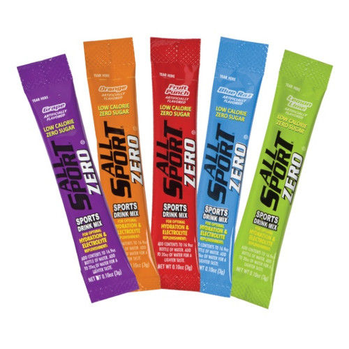 Sports Drink Mix, Pack, Blue Raz/Fruit Punch/Lemon-Lime/Orange Flavor