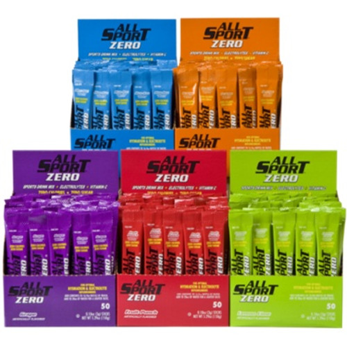 Sports Drink Mix, Pack, Blue Raz/Fruit Punch/Lemon-Lime/Orange Flavor