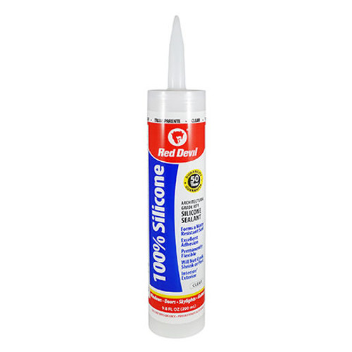 RED DEVIL Sealant, Architectural Grade, RTV Silicone, Silicone,  Thermoplastic Elastomer Applicable