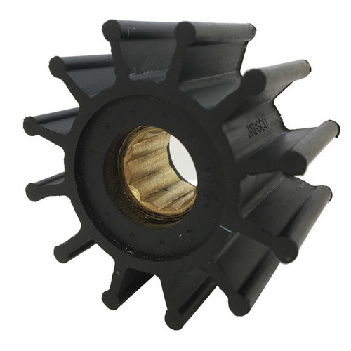 Pump Impeller, 12 -Blade, Neoprene Blade, 2-1/4 in dia,  1-1/4 in wd