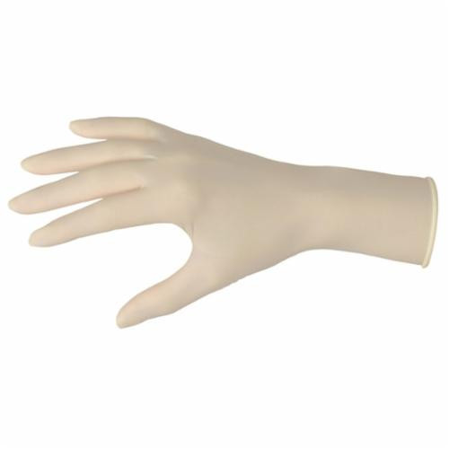 Disposable Gloves, Non-Sterile, Latex Palm, Latex, Natural White , Smooth, Ambidextrous, Food/Industrial/Economy Grade, Large, Unlined, Rolled Cuff