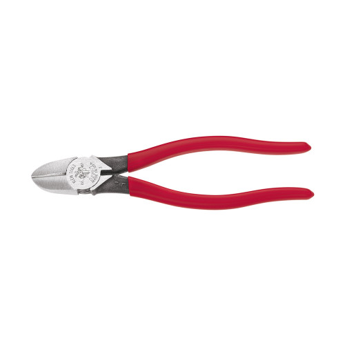 Diagonal Cutting Plier, Heavy Duty,  Hot-Riveted,  Tapered Nose, 7.65 in Lg, Dipped Grip, 4.8 in Lg Handle, Plastic Handle, Red , 5/8 in, Short Jaw