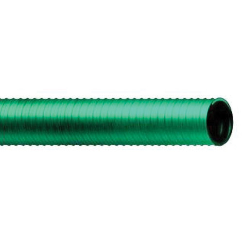 CONTITECH Suction Hose, Water, 1 in, 1 in Id, 0 to 158 deg F, Pliovic, Green,  White , Domestic