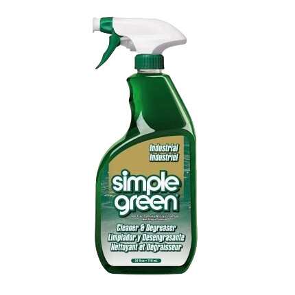 SIMPLE GREEN Cleaner, All Purpose,  Industrial, 24 oz Container, Bottle, Liquid, Clear , Added Sassafras, 8.5 to 9.5, 0.0025 VOC, 212 deg F Flash, 1.03 Specific Gravity