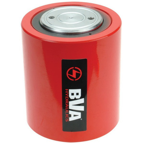 Hydraulic Cylinder, Single Acting,  Low Profile, 2.44 in Lg Stroke, 6.49 in Effective Area Clamped, 15.84 cu-in, 7.05 in Ht Extended, 9245 psi, Steel