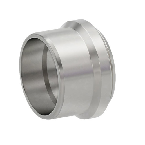 PARKER Ferrule, Sleeve, 3/8 in, Flareless Bite End, 0.39 in Lg, 6000 psi, -65 to 500 deg F, Stainless Steel, 0.38 x 1/2 in dia