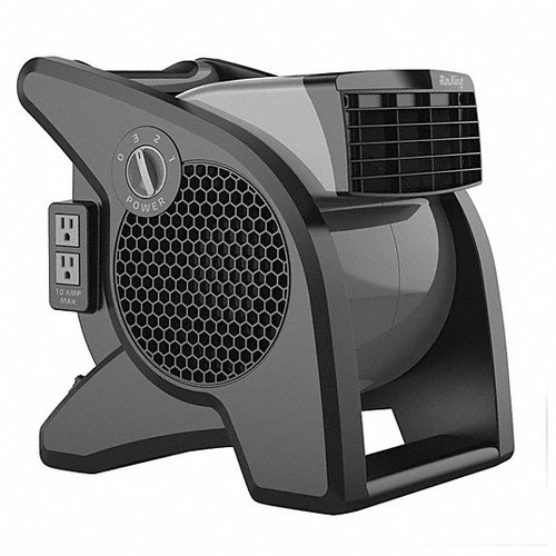 Blower, Pivoting,  High Velocity, 120 V, ABS, 1440/1295/875 rpm, 350/300/250 cfm, Gray , 13 in Lg, 11 in Wd, 14-1/2 in Ht