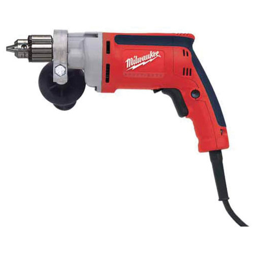 Electric Drill Kit, Grounded,  Heavy Duty, Metal,  Plastic Housing, Pistol Grip, Black,  Gray,  Red , Variable Speed Trigger Switch, 12 in Lg, Kit, 120 VAC