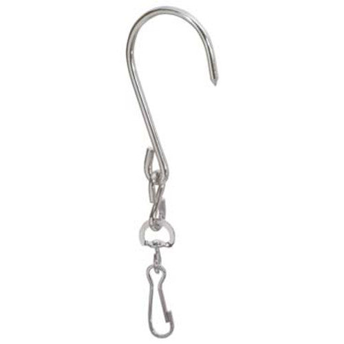 Swivel Pot Hook, 3-1/4 in wd,  10-1/4 in lg,  1/2 in ht, Steel