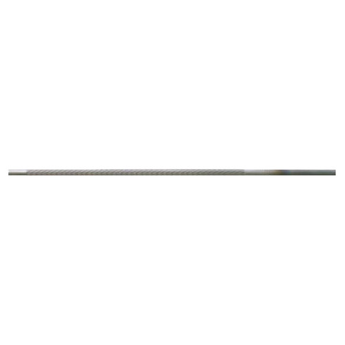 NICHOLSON Chainsaw File, Round, Tang, 6 in Lg, American Coarseness of Cut, 5/32 in Wd