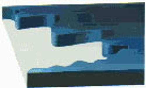 Rhino Hyde Liner, 10 in Lg, 4 in Wd, 3/8 in Thk