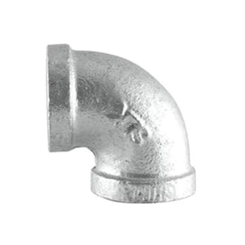 Elbow, 90 deg Elbow, 1/8 in, NPS End, Class 150, 150 psi, Hot Dipped, Malleable Iron, Galvanized