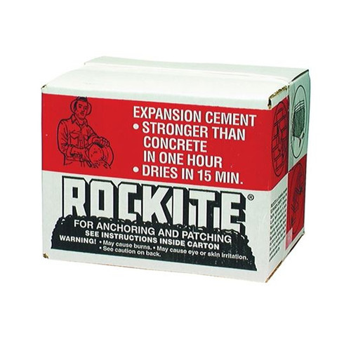 ROCKITE Expansion Cement, Box, 25 lb, Calcium Sulfate,  Cement,  Portland,  Chemicals, Powder, 15 min Drying, White , Low Odor