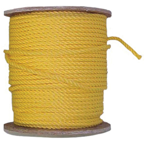 Rope, 1/2 in Dia, 600 ft Lg, Yellow , Polypropylene