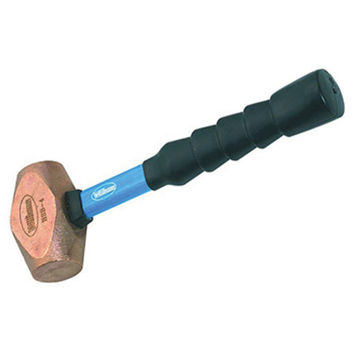 Sledge Hammer, 2-1/2 lb Head, Brass Head, Non-Slip Cushion Grip