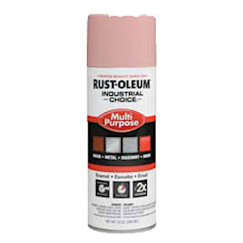 Spray Paint, Multi-Purpose, 12 oz Container, Aerosol Spray Can, Aerosolized Mist, Dusty Pink , High Gloss, 12 to 15 sq-ft/can, 200 deg F, 503 g/L VOC