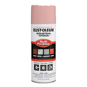 Spray Paint, Multi-Purpose, 12 oz Container, Aerosol Spray Can, Aerosolized Mist, Dusty Pink , High Gloss, 12 to 15 sq-ft/can, 200 deg F, 503 g/L VOC