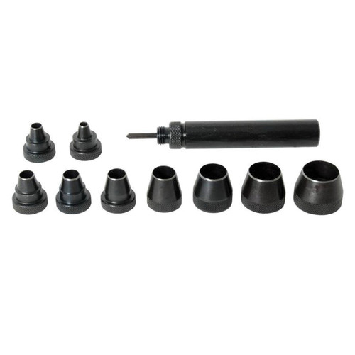 Punch Set, Professional Gasket, 1/4,  5/16,  3/8,  7/16,  1/2,  5/8,  3/4,  7/8 and 1 in Punch, 9 -Punch, 10 -Piece, Alloy Steel