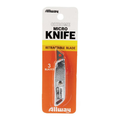 Micro Knife, 2-1/2 in Lg, 1-1/8 in Lg Blade, Neon Fiberglass Blade, 0.017 in Thk