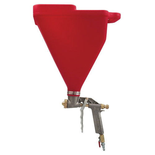 Hopper Gun, Wal-Board, 24-1/2 in Lg, 1-3/4 gal Container, 7 cfm at 25 psi, Aluminium