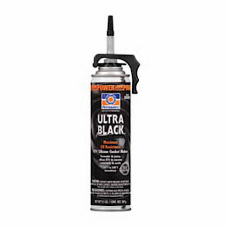 ITW DEVCON Permatex Silicone Gasket Maker, Oil Resistant, 1.7 n/mm2 Tensile, Can, 9-1/2 oz Container, Paste, 24 hr Curing, Black , Mild, -65 to 500 deg F, 1.43 Specific Gravity