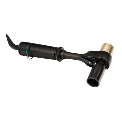 Scaffold Ratchet, 1 Reversible, Black, Imperial, 1/2 in Drive, 14 in Lg, Square Head