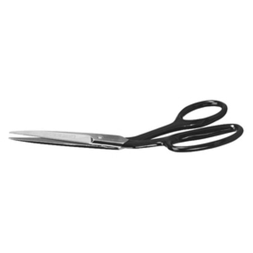Rug Shear, Hooked,  Candlewick Rug Applicable, Nickel Plated, Black Handle , Steel Blade, Offset