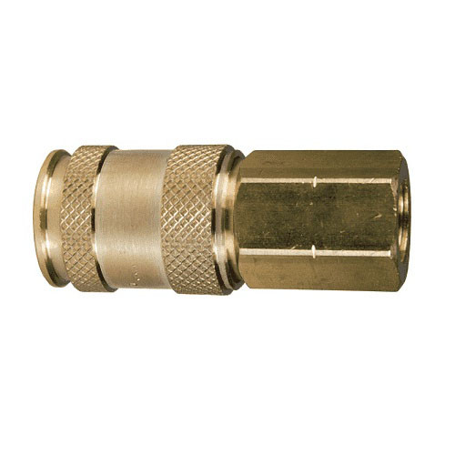 DIXON Universal Coupling, 300 psi, -40 to 250 deg F, Brass, 0.92 in OD, 1/4 in, FNPT End, 2.32 in Lg, 3/4 in Hex