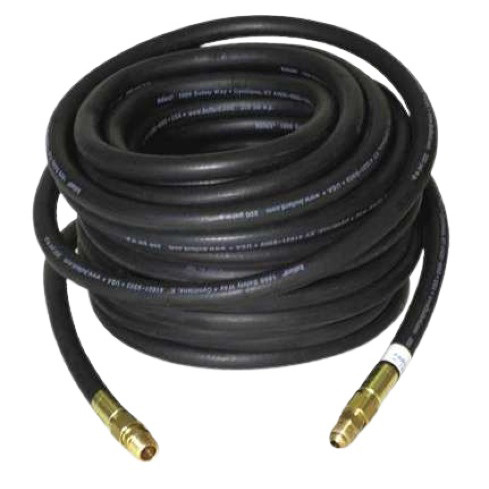 Air Supply Hose, Airline, Reinforced EPDM, 3/8 in, 3/8 in Id, Black Color, 50 ft long