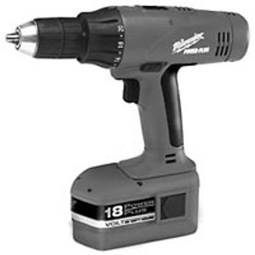 Cordless Drill, T-Handle, 1/2 in Chuck, 0 to 1500 rpm No-Load, 18 V