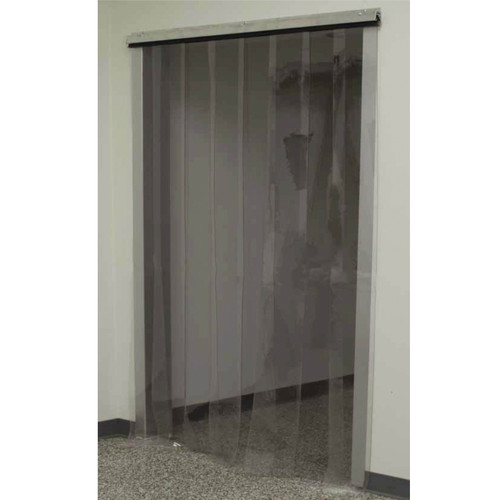 Replacement Strip Door, 12 in Wd, 0.12 in Thk, PVC, Clear Color
