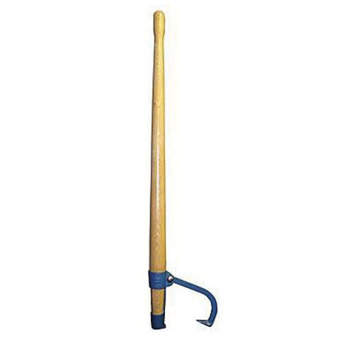 Cant Hook, Straight, 4 ft Lg Handle, 2-1/2 in Dia Handle, Hickory Handle, 6 to 16 in Log, Fine Tip, 7/16 x 7/8 x 8 in Tip