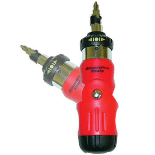 Ratcheting Screwdriver, 15-in-1 Stubby, ANSI and DIN