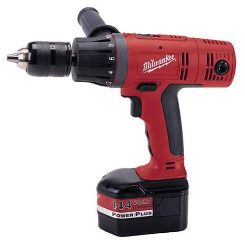 Hammer Drill Kit, Kit, 1/2 in Chuck, 14.4 V, 1 Battery, 1 Reversible, 460 in-lb Torque