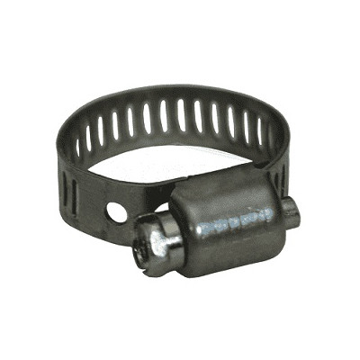 80, model_2, Worm Gear Clamp, Miniature, 7/16 to 25/32 in, 5/16 in Wd, 1/4 in Bolt, 300, 15 in-lb Torque, Stainless Steel Band, Stainless Steel Bolt, Domestic