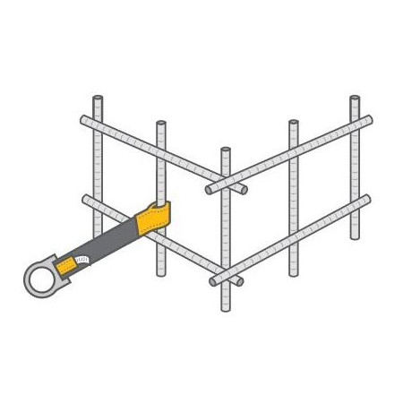 Strap, Concrete, Galvanized, 4 ft lg,  1/4 in ht, Nylon,  Polyester,  Steel