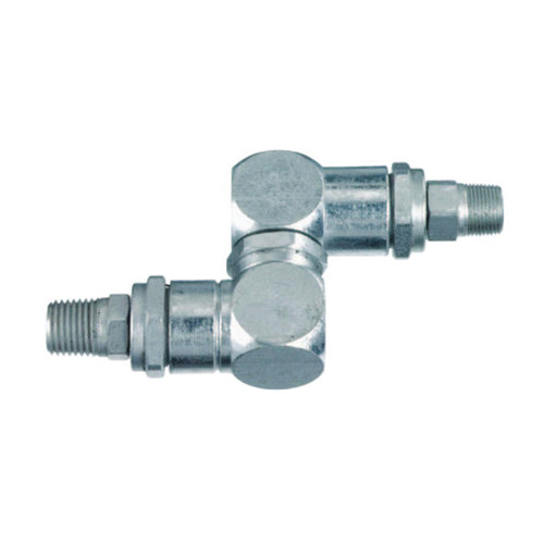 Straight Swivel, High Pressure, Steel, 1/2 x 3/8 in MNPT Thread