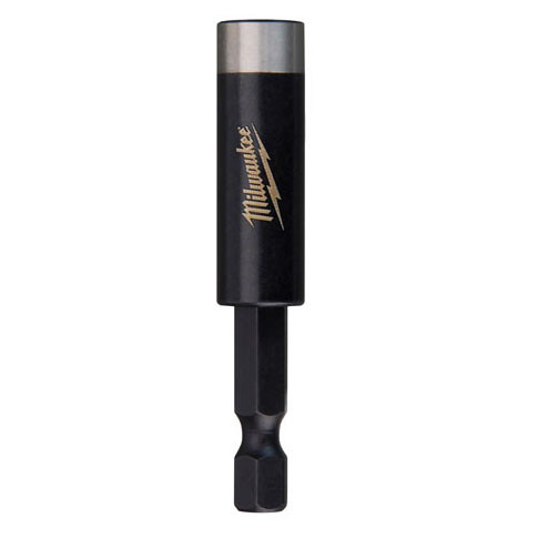 Bit Tip Holder, Magnetic, 1/4 in Drive, Hex Drive, 1/4 in Shank, 3 in Lg, 0.433 in Dia, Steel, Black Oxide