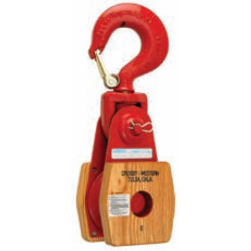 Snatch Block, Drop Link, 7/8 in, 2400 lb, 3 in OD Sheave, 3/4 to 1.13 in ID Sheave, 6 in ht