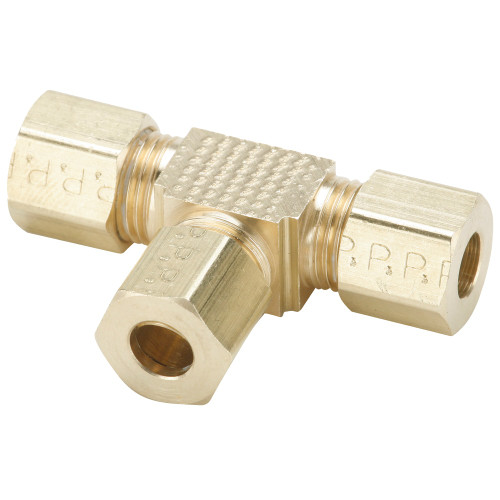 PARKER Elbow, 3/16 in, Compression End, 1900 psi, -65 to 250 deg F, Brass, 90 deg Elbow PARKER Elbow, 3/16 in, Compression End, 1900 psi, -65 to 250 deg F, Brass, 90 deg Elbow
