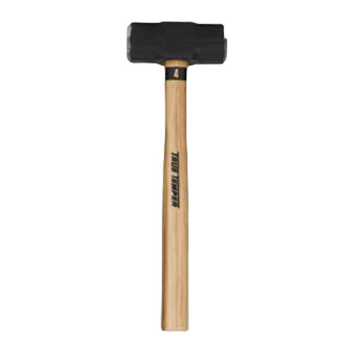 Sledge Hammer, Double Face Face, 4 lb Head, Forged Steel Head, Hickory Handle, Bare Wood Grip