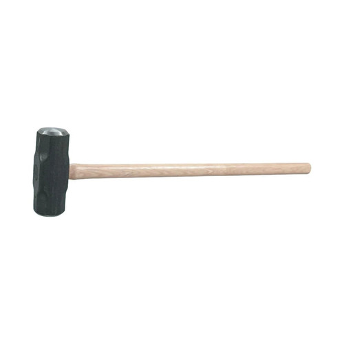 Sledge Hammer, 34 in Lg, Double Face Face, 2 in Dia Face, 10 lb Head, Forged Steel Head, 6-3/4 in Lg Head, Straight, Fiberglass Handle