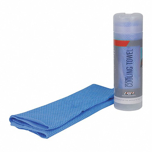 PIP Cooling Towel, Evaporative, Polyvinyl Alcohol, Blue Color