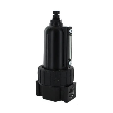 WATTS Compact Air Filter, 1/2 in NPT Port, 85 scfm, 40 micron Filter, 0 to 250 psi, 32 to 175 deg F, Polycarbonate Bowl, 6.27 in Lg, Zinc