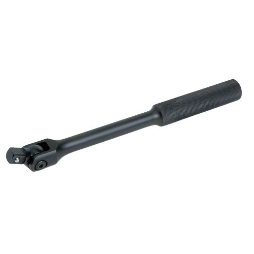 Socket Handle, Flex, 1/2 in Drive, 113/16 in Lg, Suitable For Industrial, Polished Chrome, Black Color
