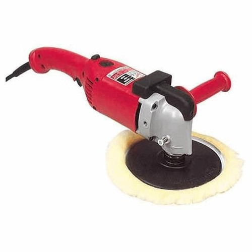 Polisher, 9 in Dia Pad, 1750 rpm, 120 VAC/DC, 11 A, Aluminum,  Nylon Housing, Side, 9 ft Fixed Cord, Spindle Lock/Trigger Switch, 16-1/2 in lg